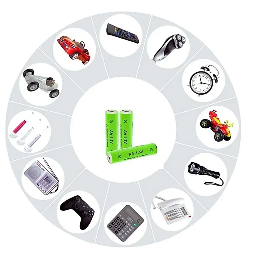 2025New AA1.5V4800mAh AAA1.5V3800mAh بطارية قابلة للشحن ni-mh قلوية للبطاريات مثل الساعة والماوس والكمبيوتر واللعبة وما إلى ذلك
