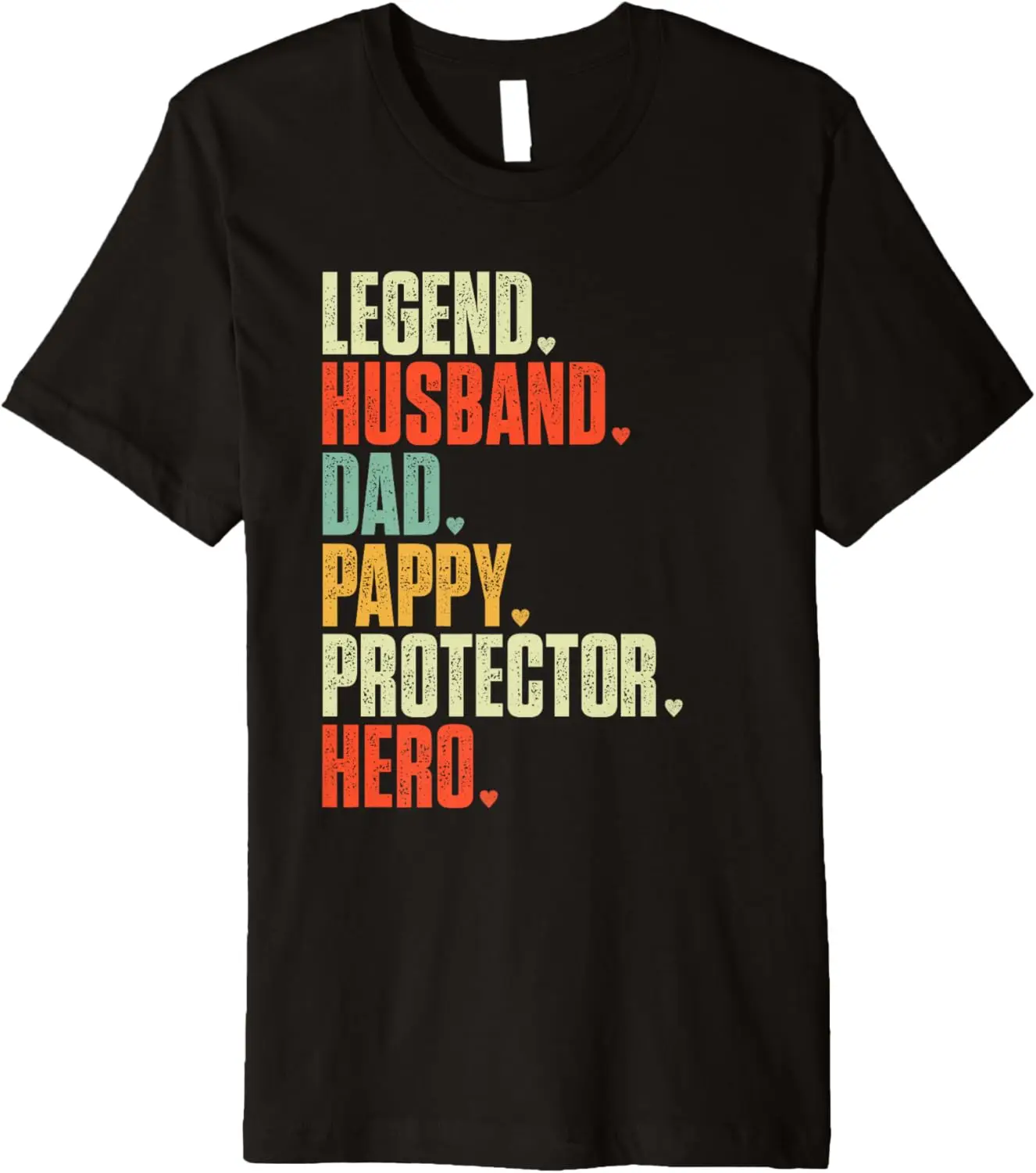 

Mens Father's day Legend Husband Dad Pappy Protector Hero Premium T-Shirt