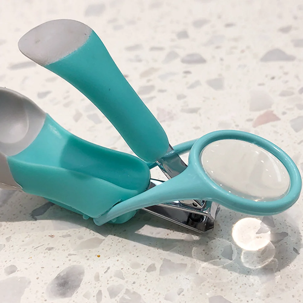 

1Pcs Child Fingernail Clipper with Magnifier Baby Nail Care Tool High-Quality Stainless Steel for Safe Precise Trimming