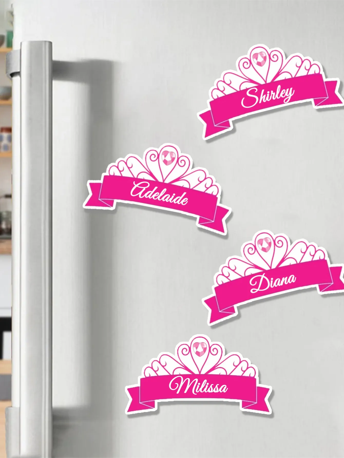 Custom Crown Lettering School Locker Decoration Magnet Refrigerator Decoration Magnet Birthday Gift Custom Refrigerator Magnet