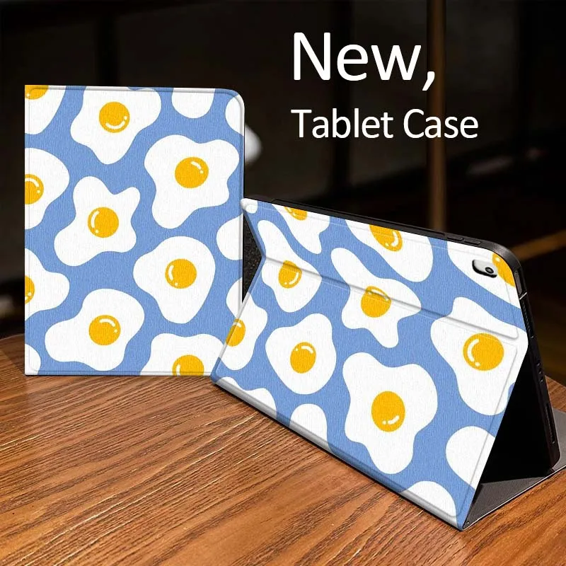 

Color Fried Egg Pattern Case For iPad Pro 10th 11th 5th 6th 7 8 9 2 gen 11 13 M4 M5 10.2 9.7 12.9 10.5 10.9 Inch Tablet