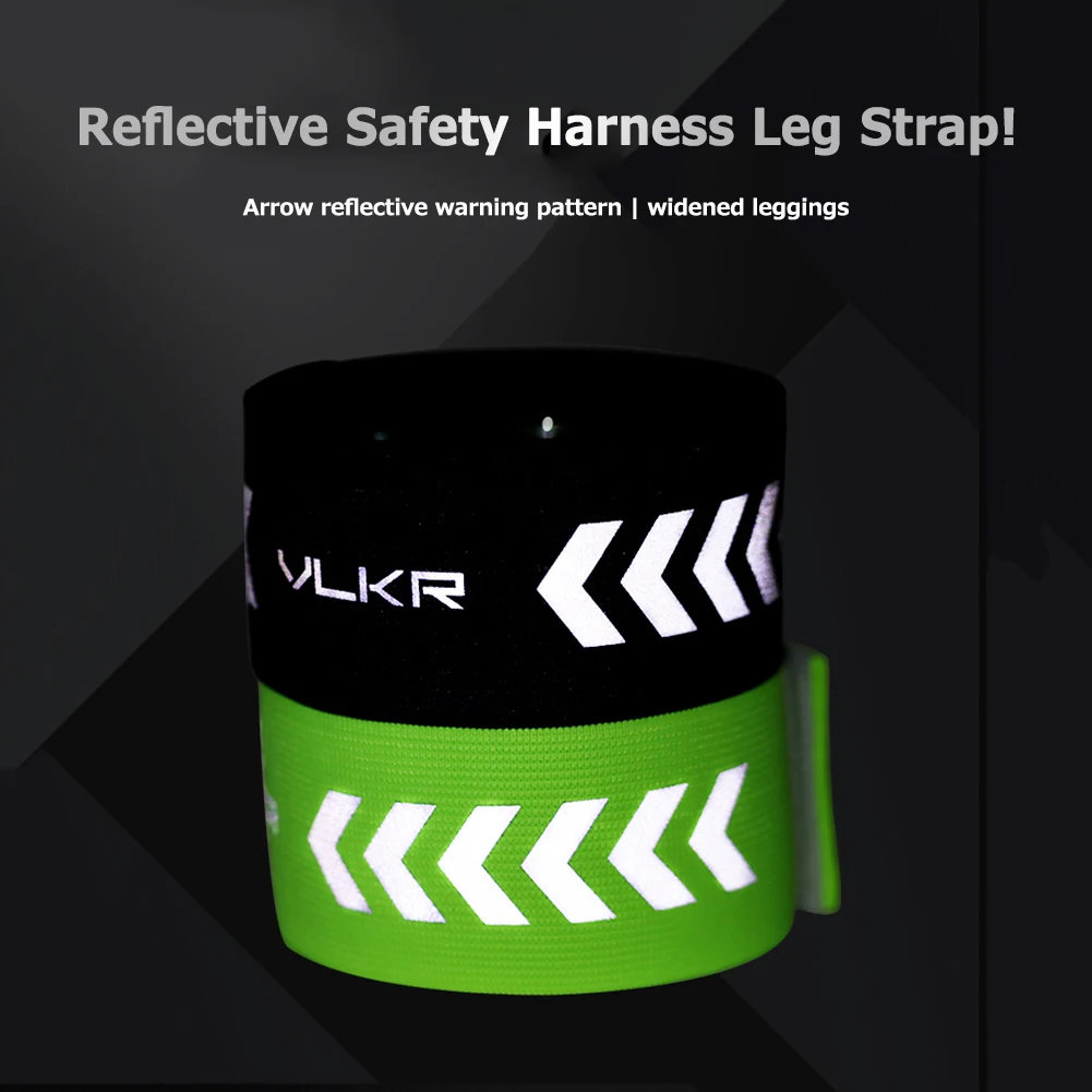 Outdoor Ankle Leg Straps Multifunction Reflective Safe Band Adjustable High Visibility for Night Running Cycling Walking