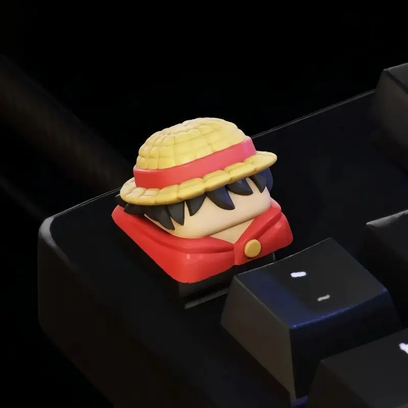 One Piece's new Shanks Luffy Roronoa Zoro Sanji personalized 3D mechanical keyboard cap cartoon holiday gift anime peripherals view 4