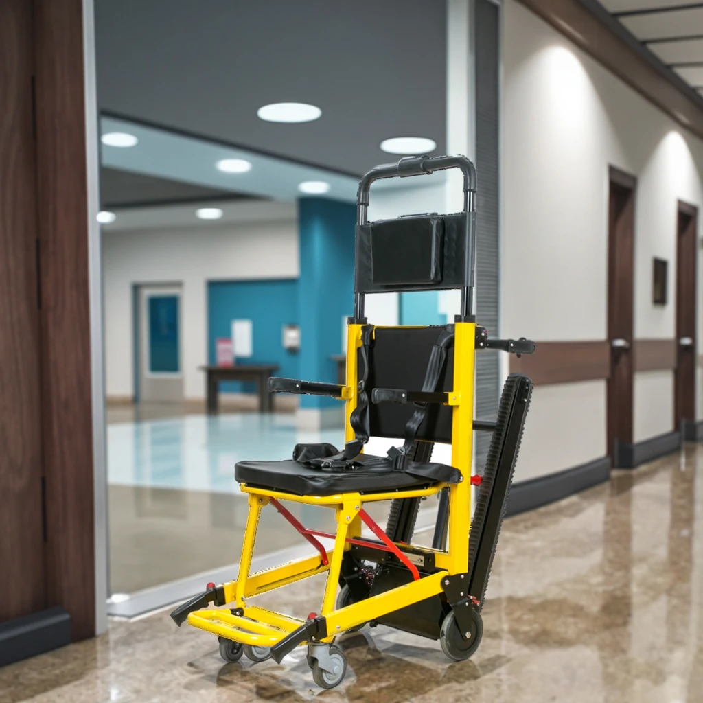 Rehabilitation Treatment Supplies Portable Electric Folding Stair Climbing Stretcher Hospital Grade Indoor Home Use Safe Mobile