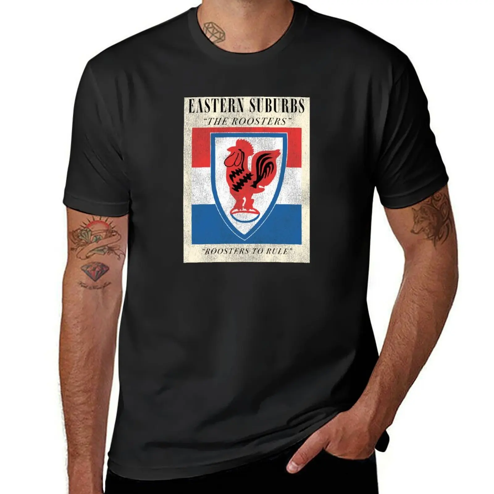 

Sydney Roosters - 1968 Scanlens Card T-Shirt customizeds for a boy tees summer tops mens cotton t shirts