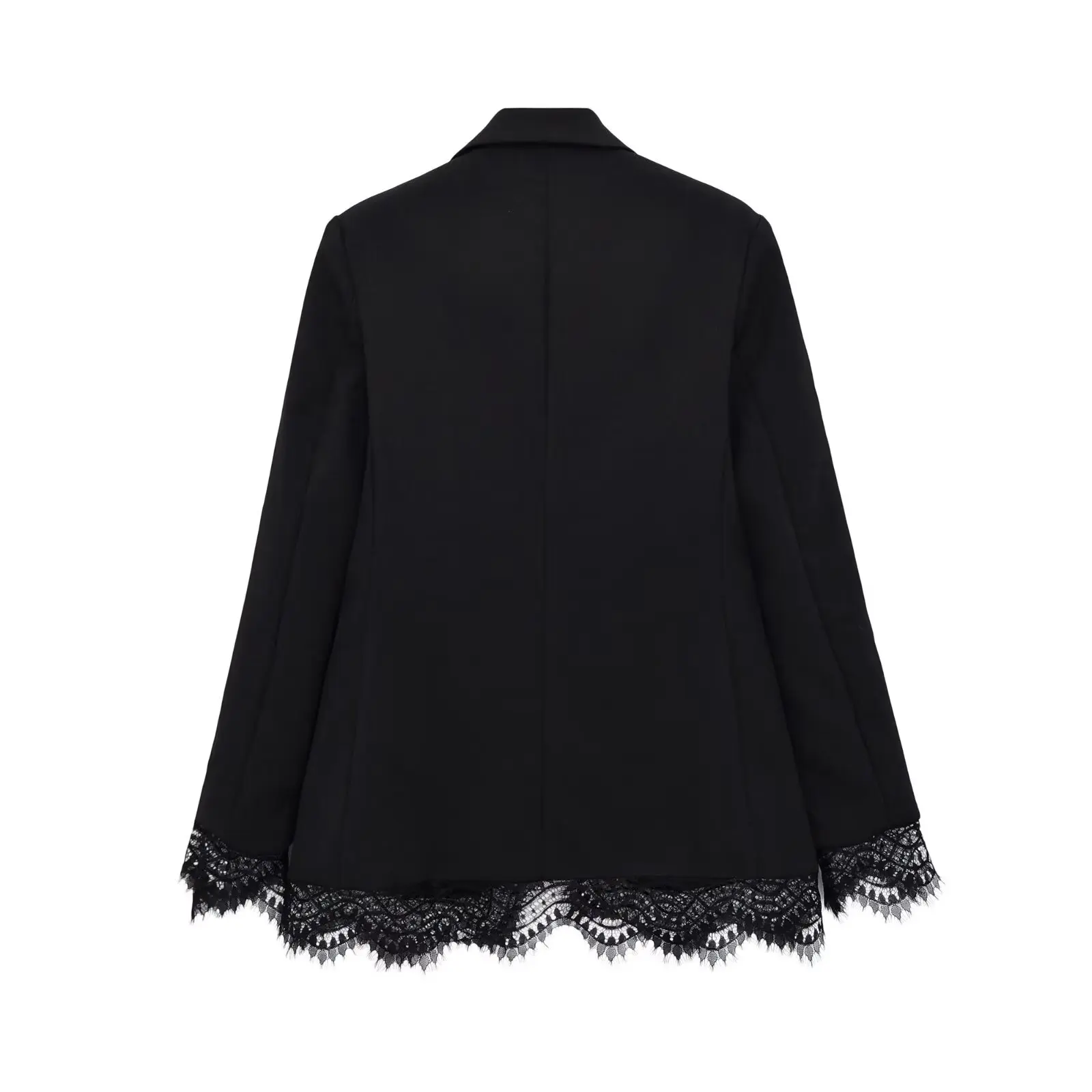 KONDALA Damen-Pendler-Blazer mit Spitzenbesatz, elegant für Dinner, Cocktailparty, schmal geschnitten, 2026 Frühherbst, trendiger High-Street-Blazer – Detail 13