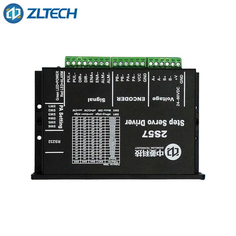 ZLTECH DC 24V 36V  Nema 23 Nema 24 57mm 60mm Closed Loop Stepper Driver 2S57 for Cutting Machine good