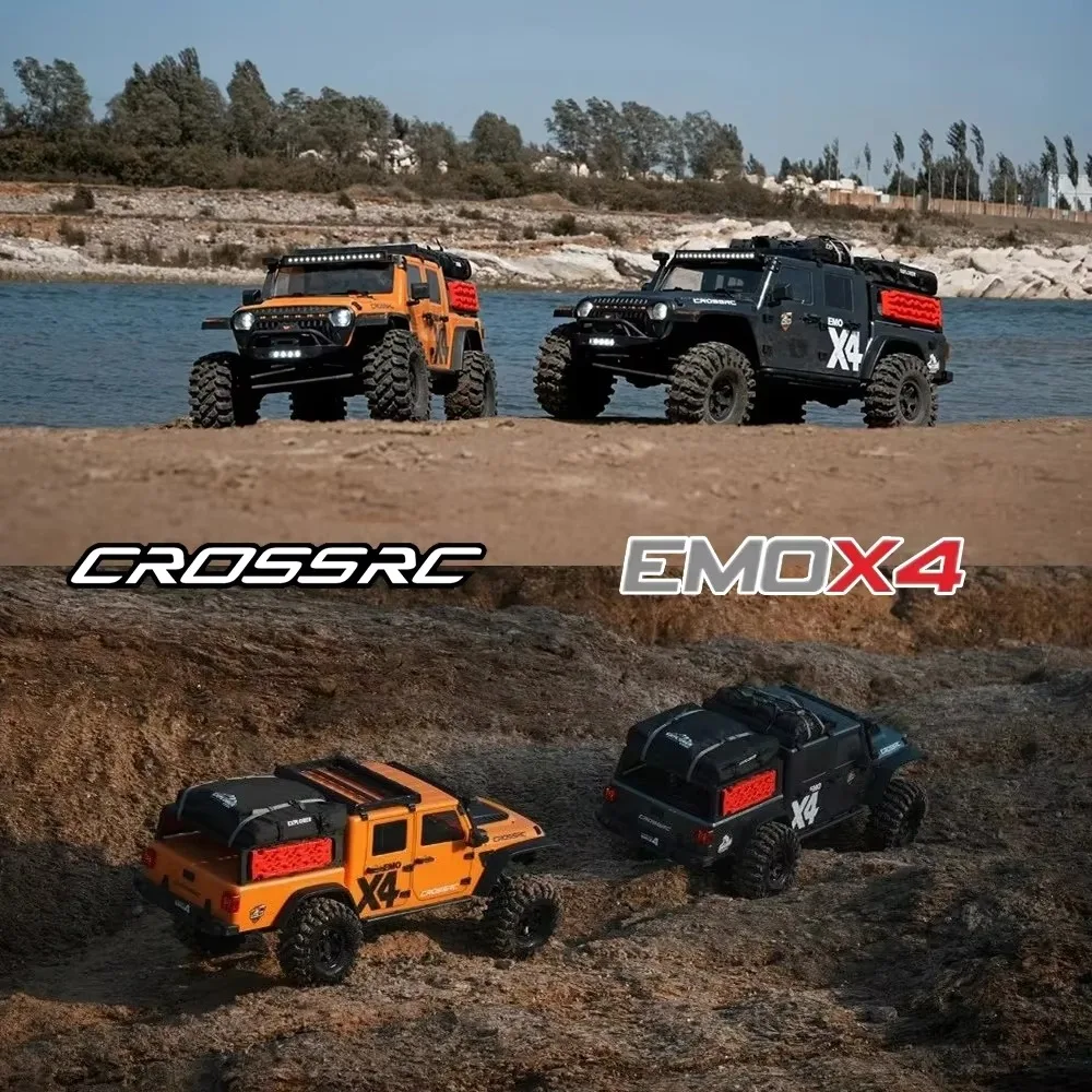 Crossrc Emo X4 4wd Rtr 1/8 Rock Crawler Rc Elektrische Afstandsbediening Model Auto Crawler Weg Reddingsvoertuig Volwassenen Kinderen Speelgoed