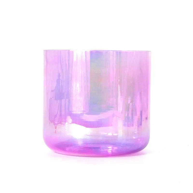 Purple Clear Quartz Crystal Singing Bowl Yoga Healing Singing Bowl Singing Bowl Percussion Music Bowl