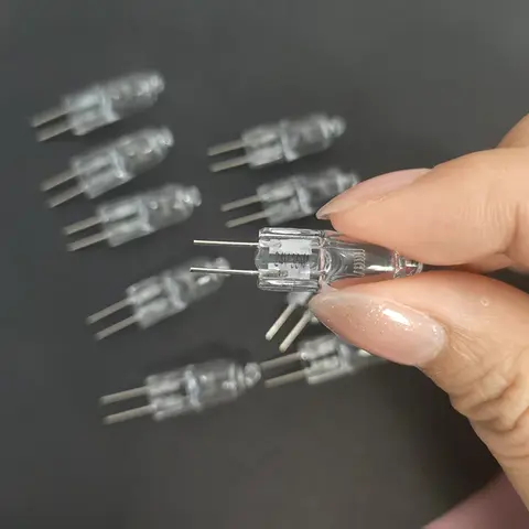 2pcs 5pcs 10pcs G4 24V 10W 20W 35W Halogen Light Bulbs Beads Crystal Lamp Halogen Two-pin Plug Bulb