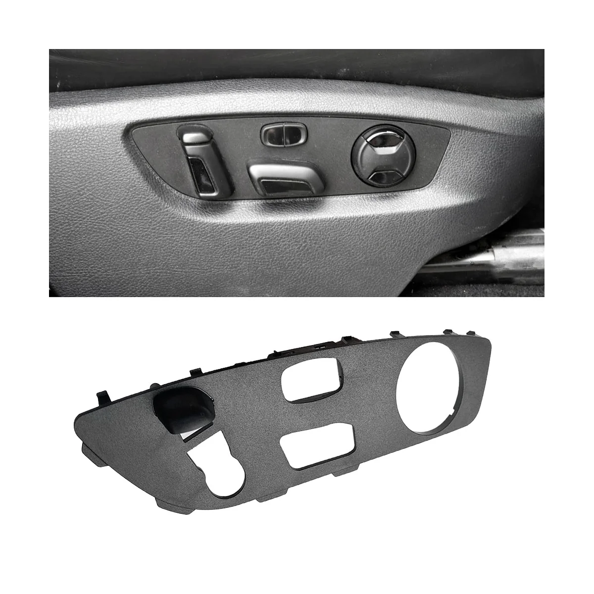 Seat Button Switch Bezel Frame Cover Trim for Touareg 7P R Line 2011-2018 7P6882516C9B9 7P6882515C9B9 Car Accessories