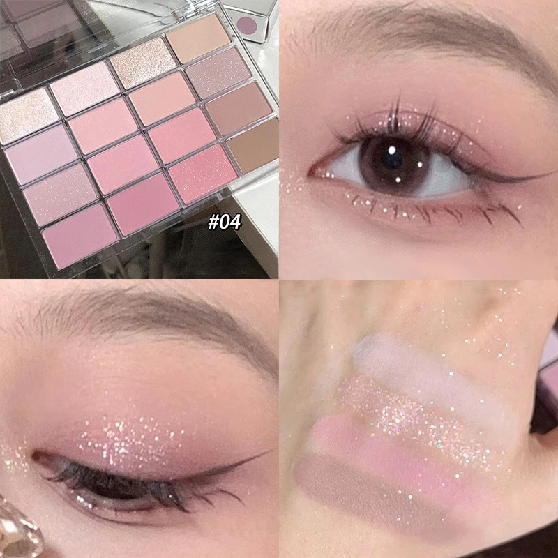 20 Kleuren Koreaanse Oogschaduw Palet Mat Parelmoer Lage Verzadiging Langdurige Bruine Roze Glitter Oogschaduw Oogmake-Up Palet