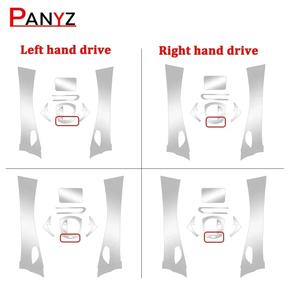 Pre Cutting Car Interior PPF for Mazda MX5 2022 2023 Paint Protection Film Console Scratch Transparent TPU Film Refit