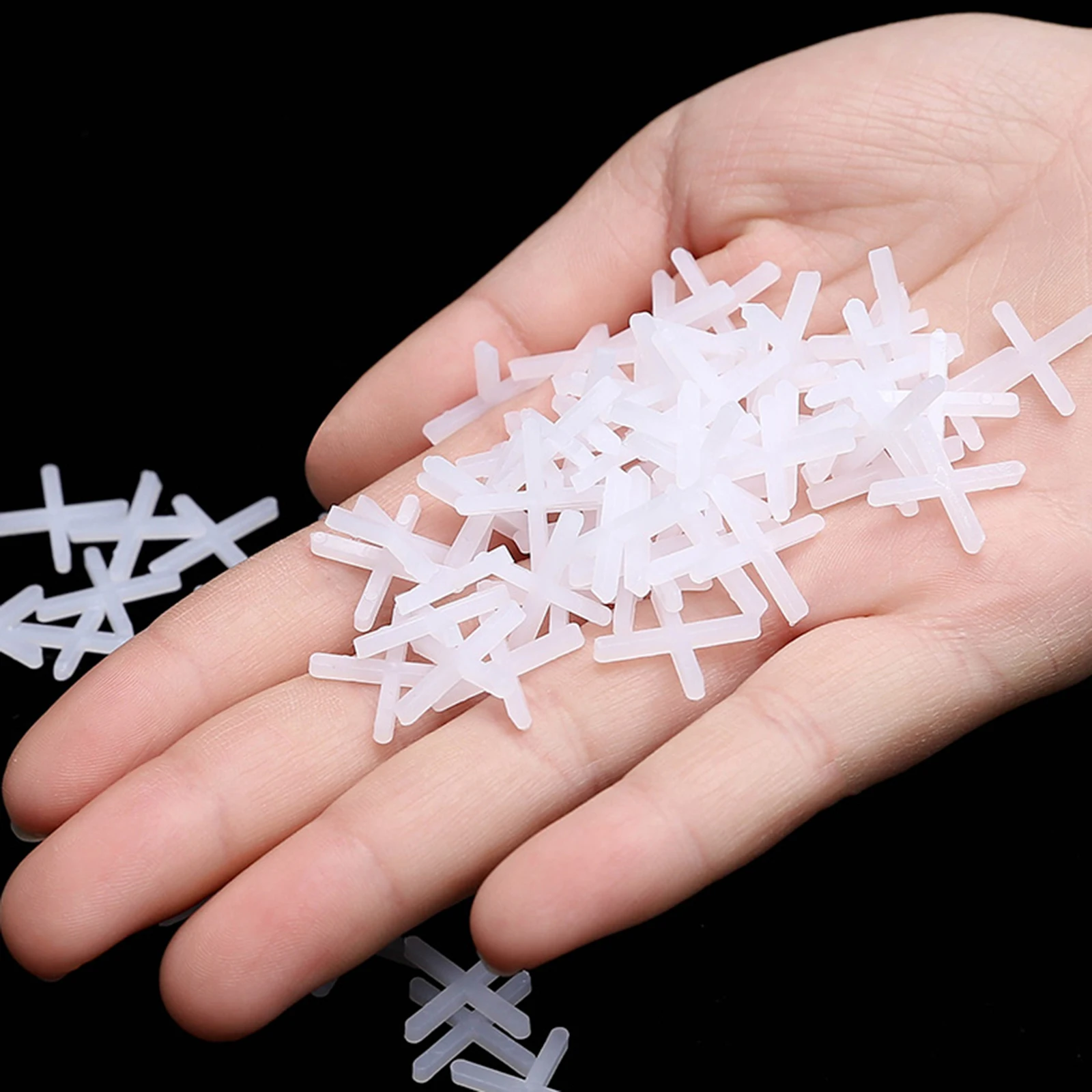 مكونات من بلاط البلاستيك المتقاطع لمرفق البناء فواصل البلاط 1 مم، 1.5 مم، 2 مم، 2.5 مم، 3 مم، 90-100 قطعة #6