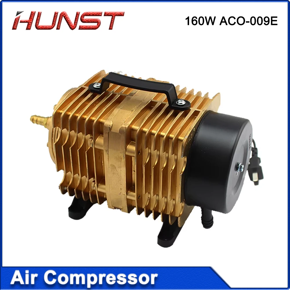 مضخة هواء بملف لولبي لضاغط الهواء بقوة 160 وات من Hunst ACO-009E، ملحقات آلة قطع النقش بالليزر CO2