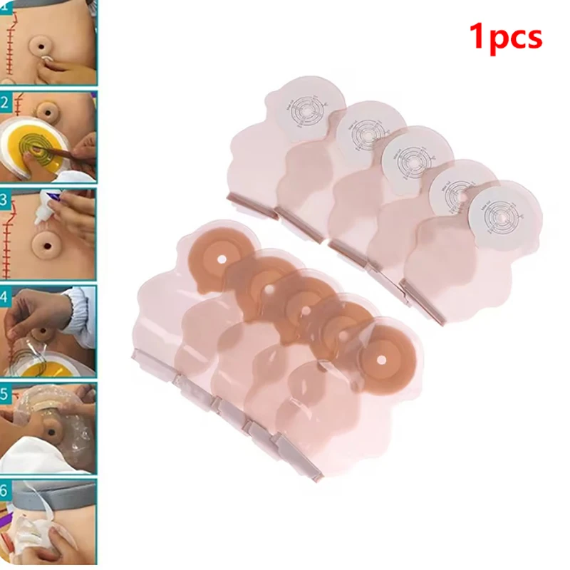 1Pcs Pediatric One-piece Drainable Colostomy Bag,Portable Sticky Closure,Carton Design For Kids, Odor-free Stoma Care Bags