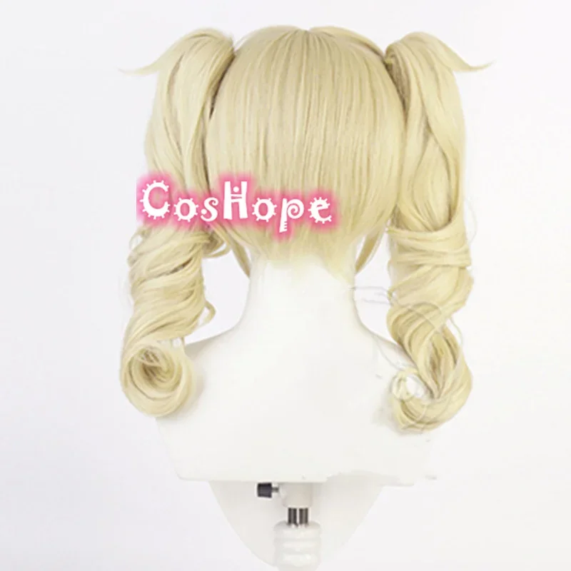 باربرا باروكة تأثيري ، شعر مستعار ذهبي أشقر ، شعر مستعار صناعي مقاوم للحرارة ، أنيمي تأثيري ، هالوين ، 40 *