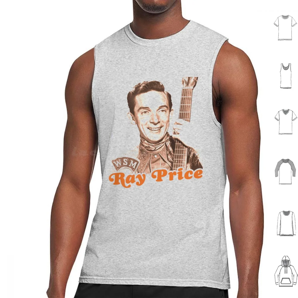 Ray Price) (Camisetas sin mangas clásicas con iconos del country, chaleco sin mangas, música country clásica, artista de música country)