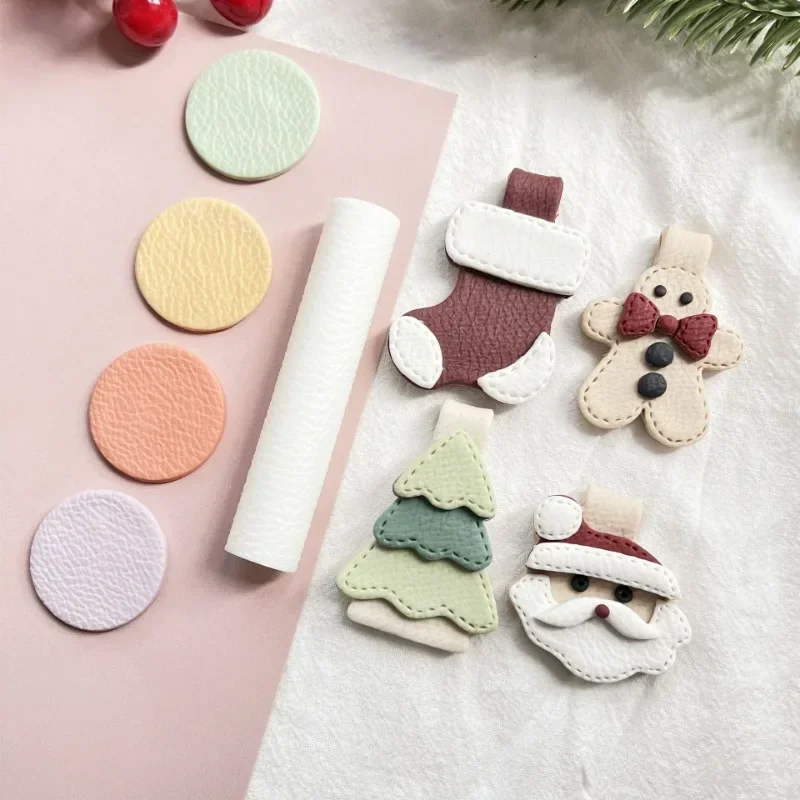 Pottery Tools Leather Texture Roller Cowhide Texture Clay Roller Diy Earrings Jewelry Texture Printing Polymer Clay Tools