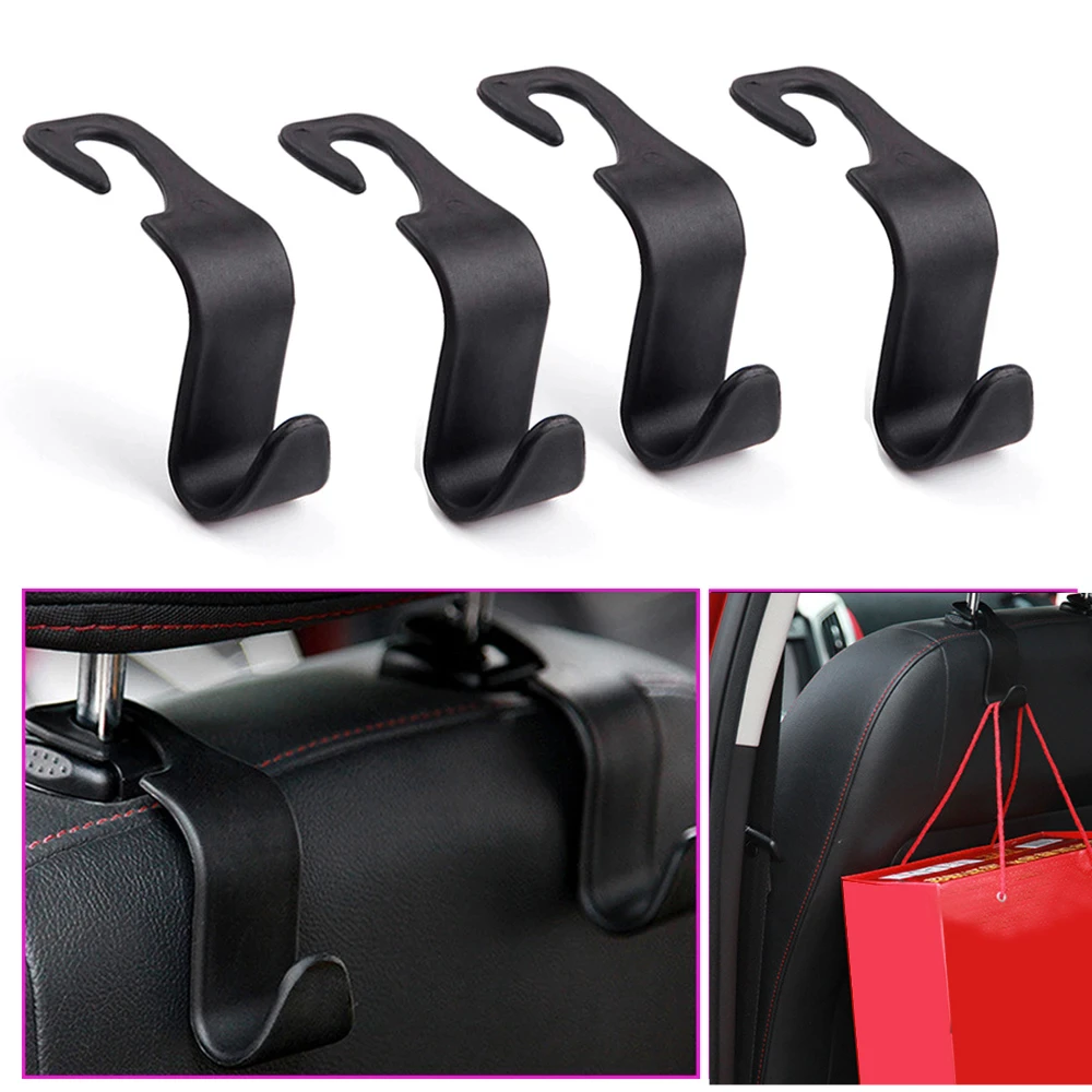 

1/2PCS Auto Rear Seat Organizer Hanger Storage Holder Clothes Coats Bracket Hook Car Seat Headrest Handbag Purse Bags Hook