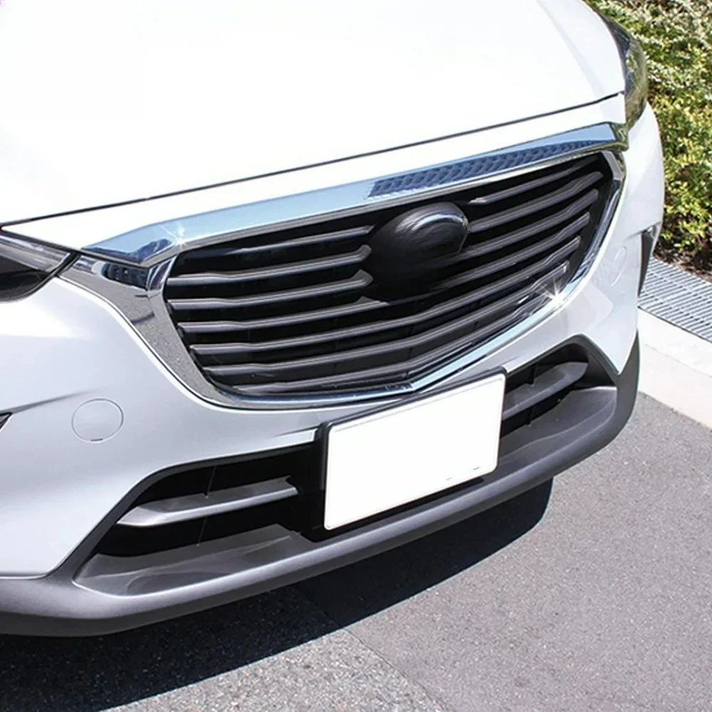 Accessories For Mazda CX-3 CX3 2015 2016 2017 2018 19 ABS Chrome Front Grille Hood Trim car styling