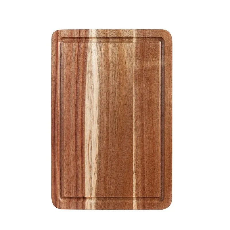 Acacia Wood Cutting Board, Solid Wood Fruit Cutting Board, Steak Cutting Board, Unpainted, Hanging Acacia Wood Chopping Board