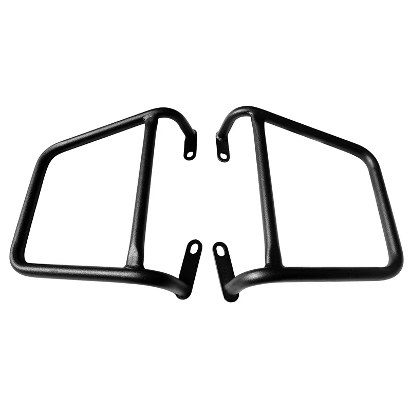 For BMW R18 / R18B 2020-2022 Motorcycle Side Bags Frame Luggage Rack Guardrail Support Rail Left & Right Black Aluminum Alloy