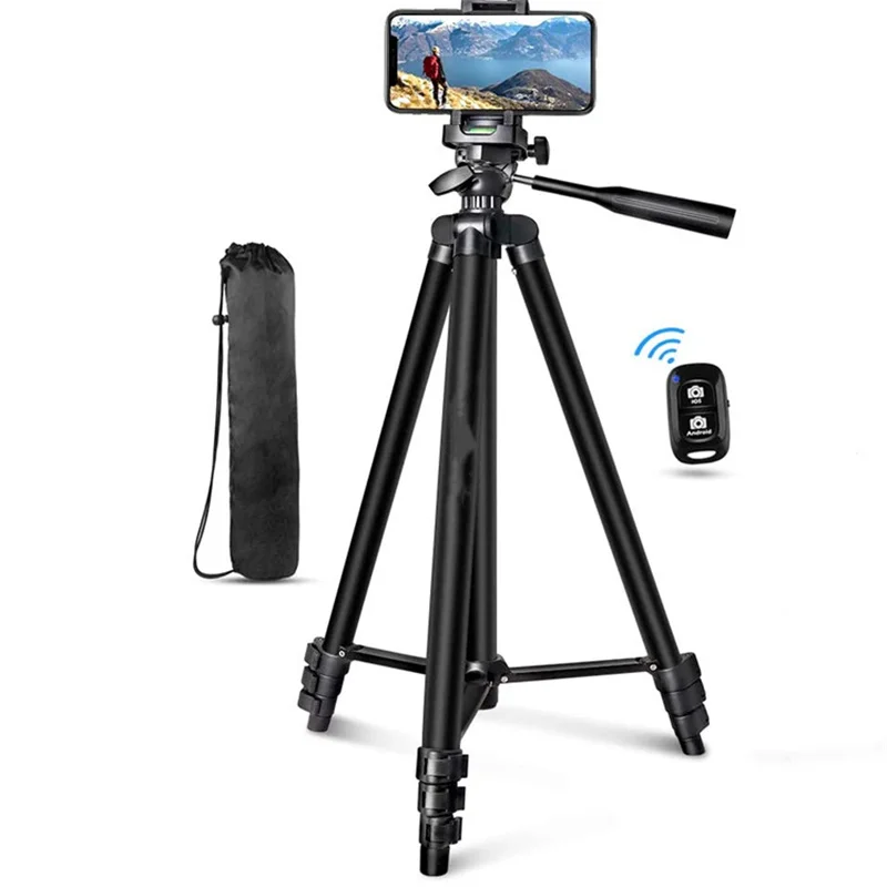 

New mobile phone tripod 1.3m portable tripod camera outdoor photography tripod fishing light holder