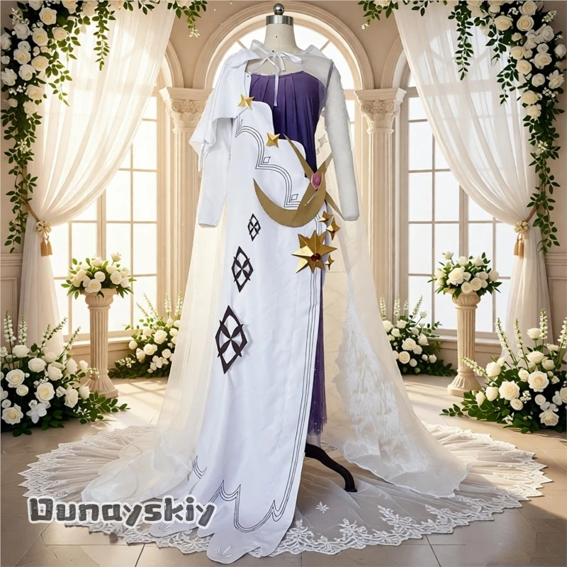 

Hemera@Painter of Space-Time Awakening Chapter Основный персонаж Косплей Костюм Свадебное платье Парик Аутентичная игра Реплика аниме