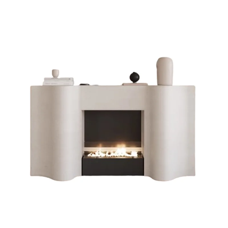 Retro Aesthetic Tv Table Simple Ivory Mid Century Floor Tv Stand High End Media Cabinet Meuble Television Salon Home Furniture