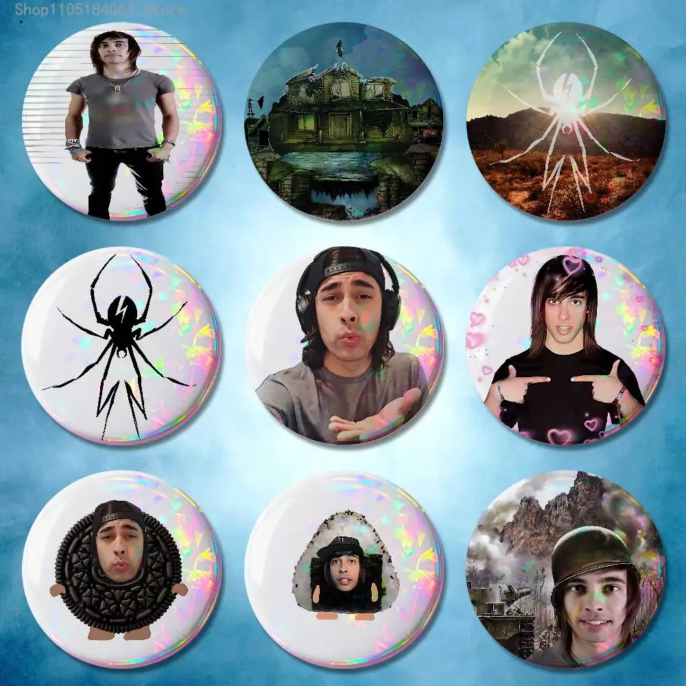 P-Pierce The V-Veil Pop Rock Band Badge 25 32 44 58 75 mm Round Cosplay Pin Bag Decor Fans Collect Friends Gifts Brooch Souvenir
