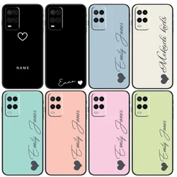Gepersonaliseerde Aangepaste Naam Pasteltinten Case Voor Oppo A17 A57 A96 A76 A76 A16 A18 A58 A78 A98 A74 A94 A5 A9 A52 A72 A15 A93 A53 A 54 S