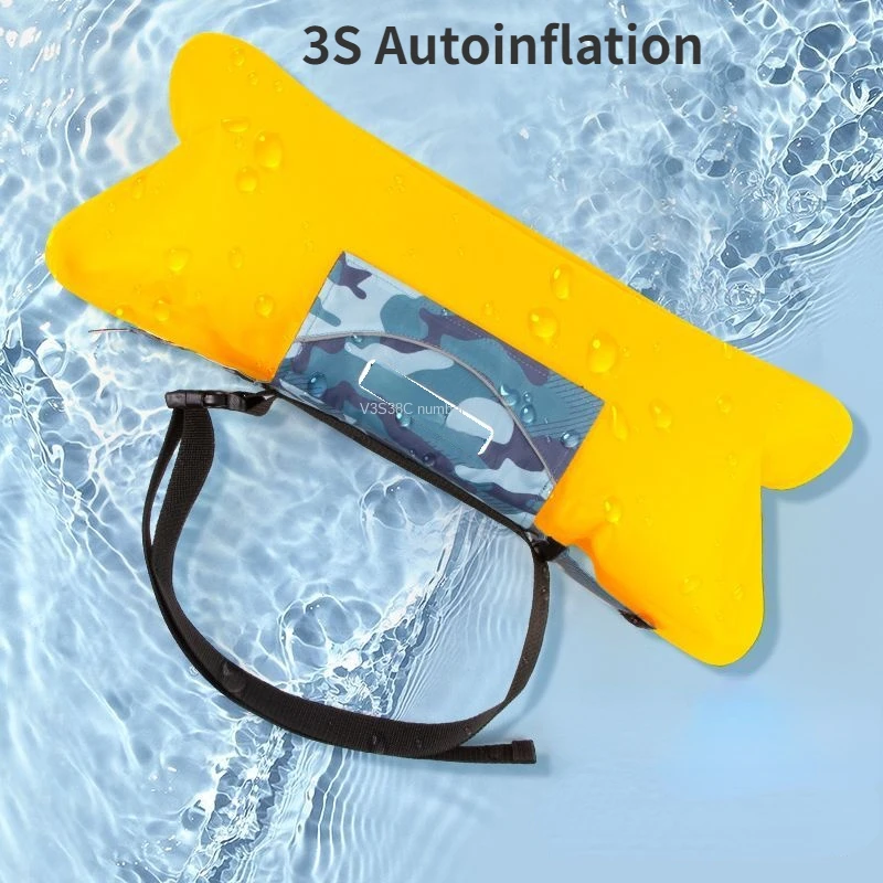 Waist Belt Type Automatic Inflatable Fishing Life Vest Adult Professional Large Buoyancy Portable Mini Life Saving Waist Bag