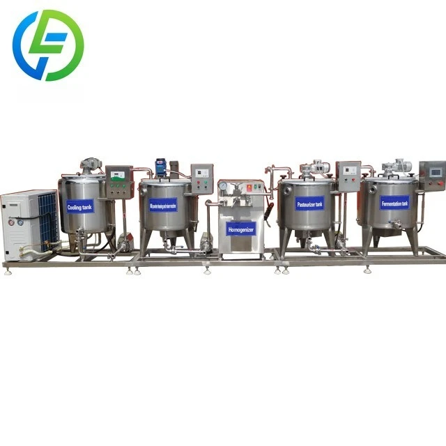 FOODLINE Space Saving Plain Yogurt Line Transparent Milk Storage Tank Auto Stop Overheat Safe Dairy Processing Gear