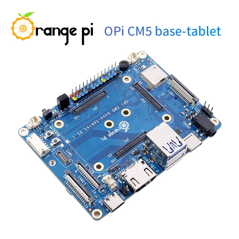لوحة قاعدة للكمبيوتر اللوحي Orange Pi CM5 مع WiFi + BT BLE، M.2 M-Key NVME/SATA SSD لوحدة حساب Orange PI 5
