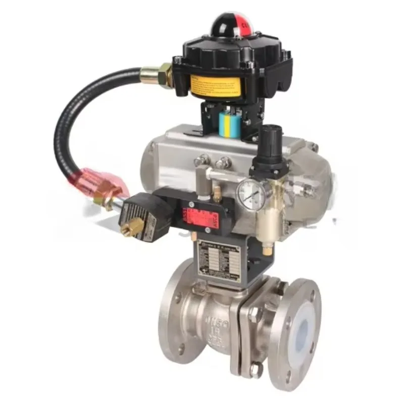 Pneumatic industrial control valve PLC 4-20mA pressure reducing valve positioner electrically driven regulating valve