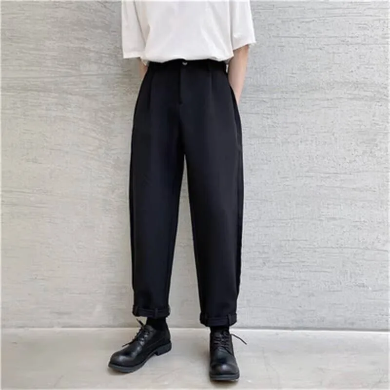 

Новые корейские мужские брюки Harun, весенне-осенние модные повседневные универсальные свободные большие брюки в стиле Харадзюку High Street