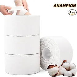 2/4pcs Boxing Adhesive Sport Tape Medical Cotton White Tape First Aid Injury Wrap 3.8cm Elastic Bandage Athletic Tape for Ankles