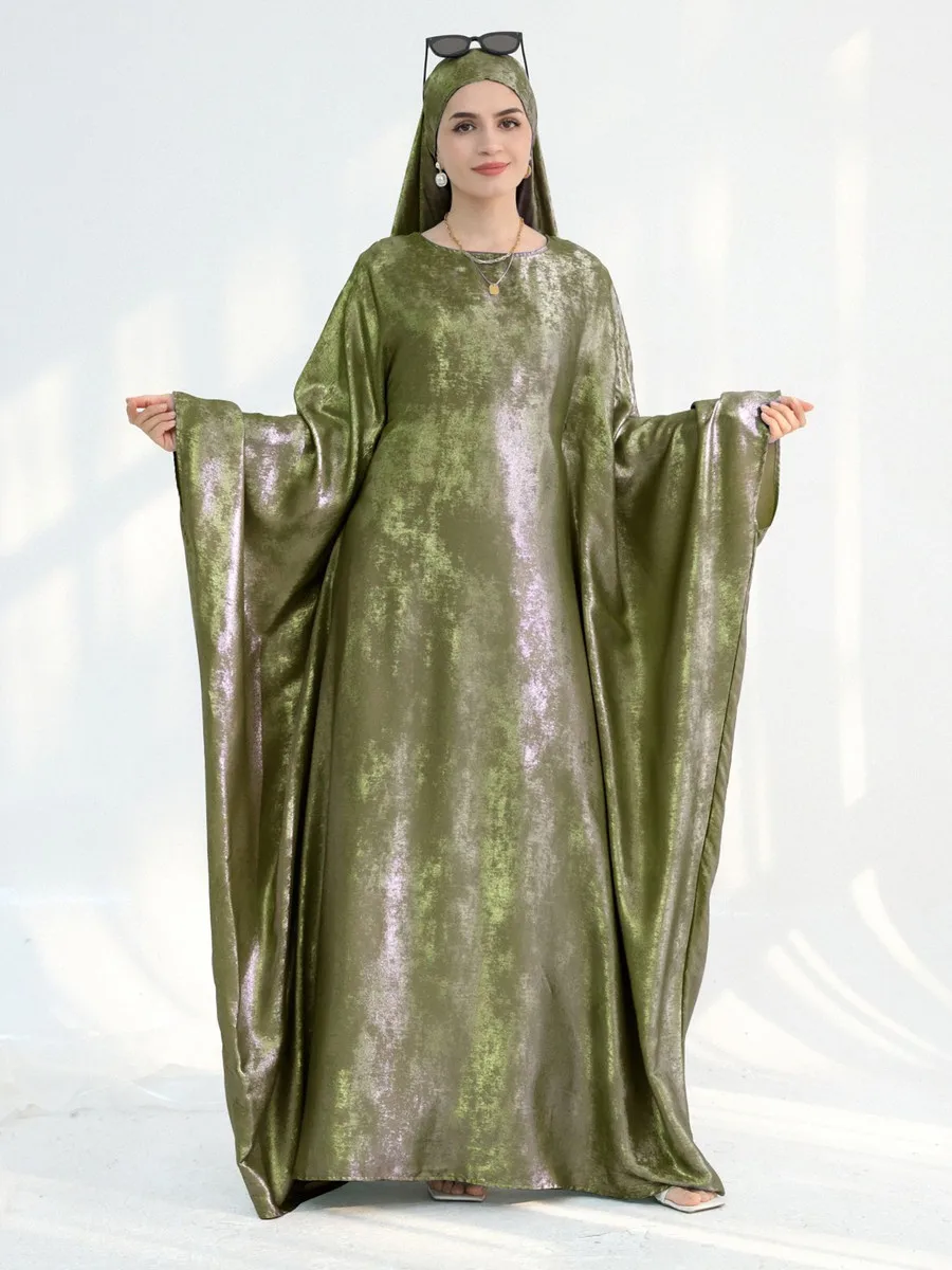 NONE Traditional Abaya Solid Color 6