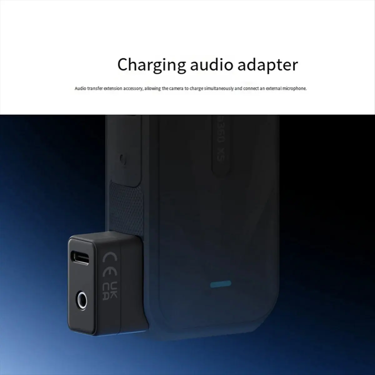 T35C For X5 Microphone Adapter Mic Audio Adapter Essential Action Camera Accessories for Enhanced Sound Recording