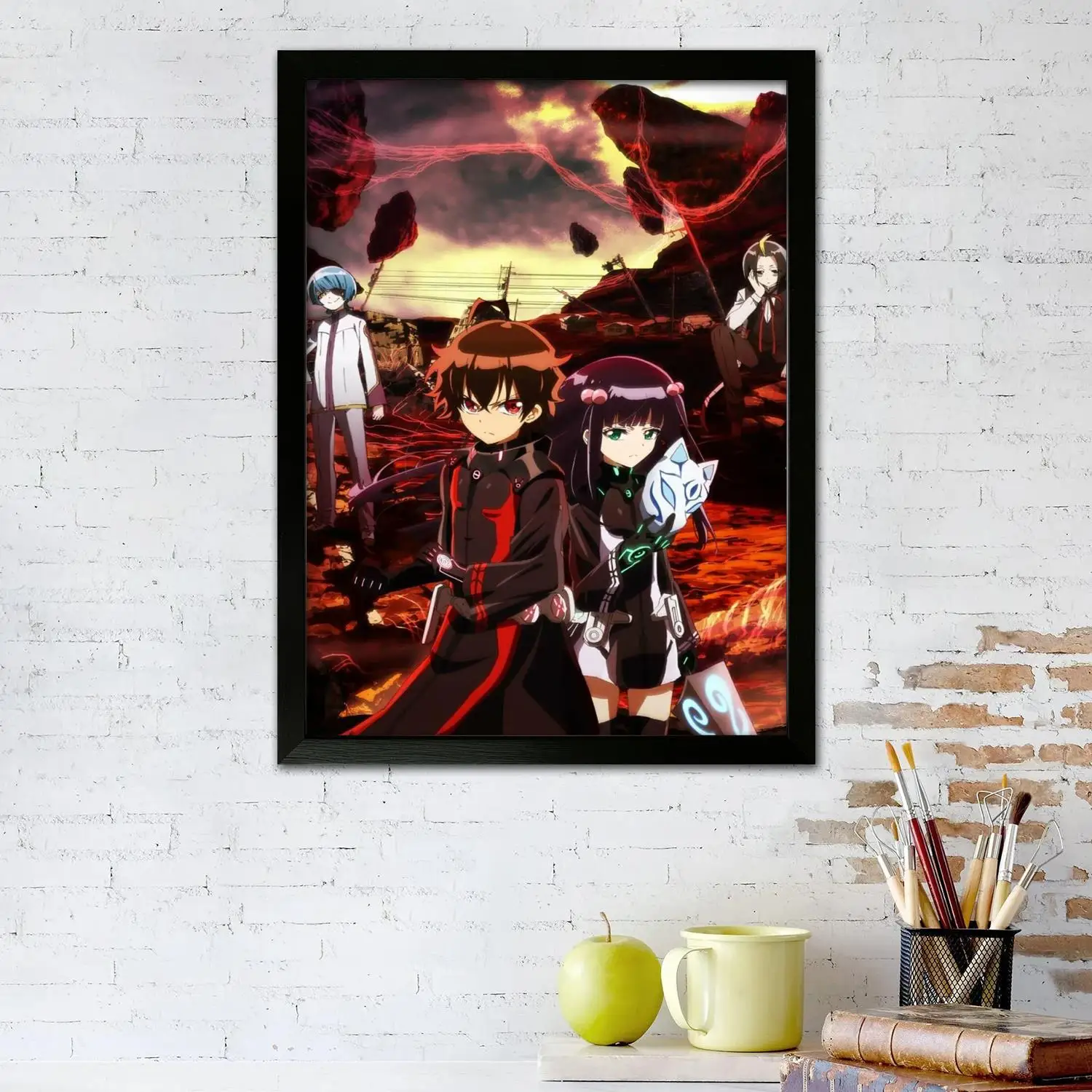 Twin Star Exorcists Canvas Art Poster, Wall Art, Picture Print, Modern Family, Bedroom Decor, Posters,Decorative painting