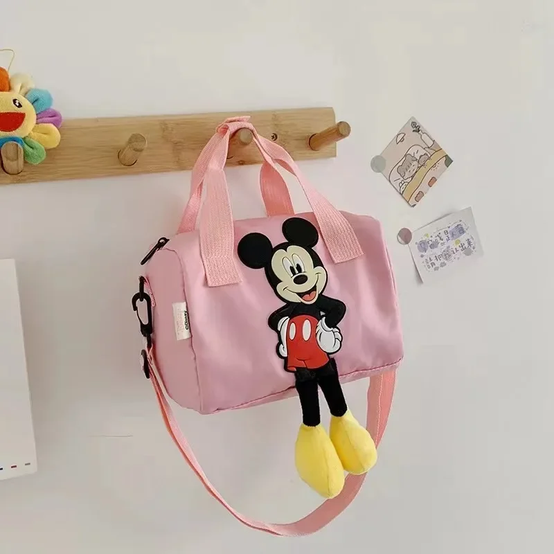 Disney Mickey Casual Cartoon Anime Messenger Bag Portable Mickey Mouse One Shoulder Girl Fashion Simple Versatile Bucket Gift