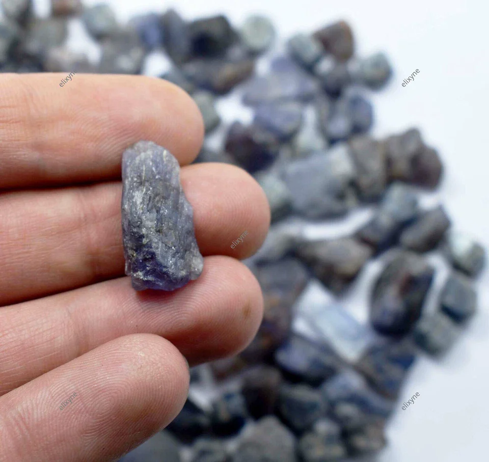 500 Cts Natural UNTREATED Tanzania Blue Tanzanite Uncut Certified Gem Rough Lot