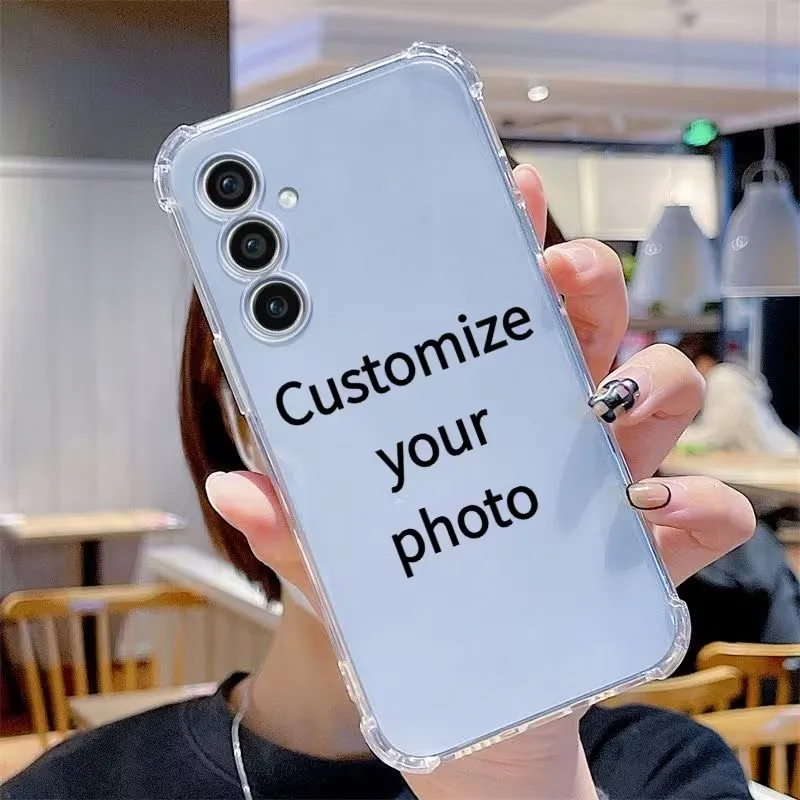 DIY Custom Photo Soft TPU Case For Samsung Galaxy S25 S24 Ultra Shockproof 4Corner Airbag Birthday Holiday Lover Gift Back Cover