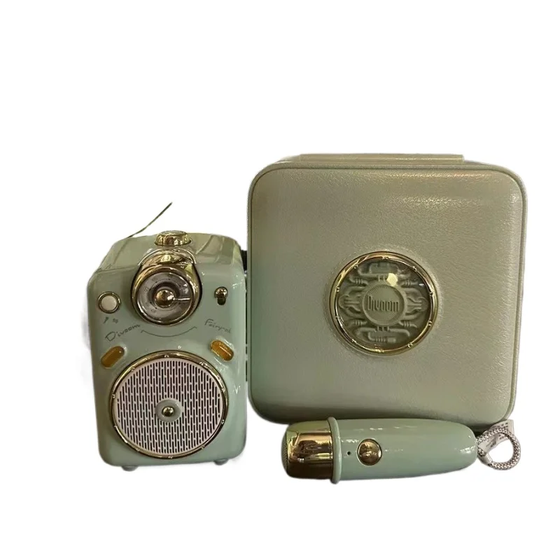 Mini altavoz inalámbrico bluetooth, micrófono para cantar karaoke