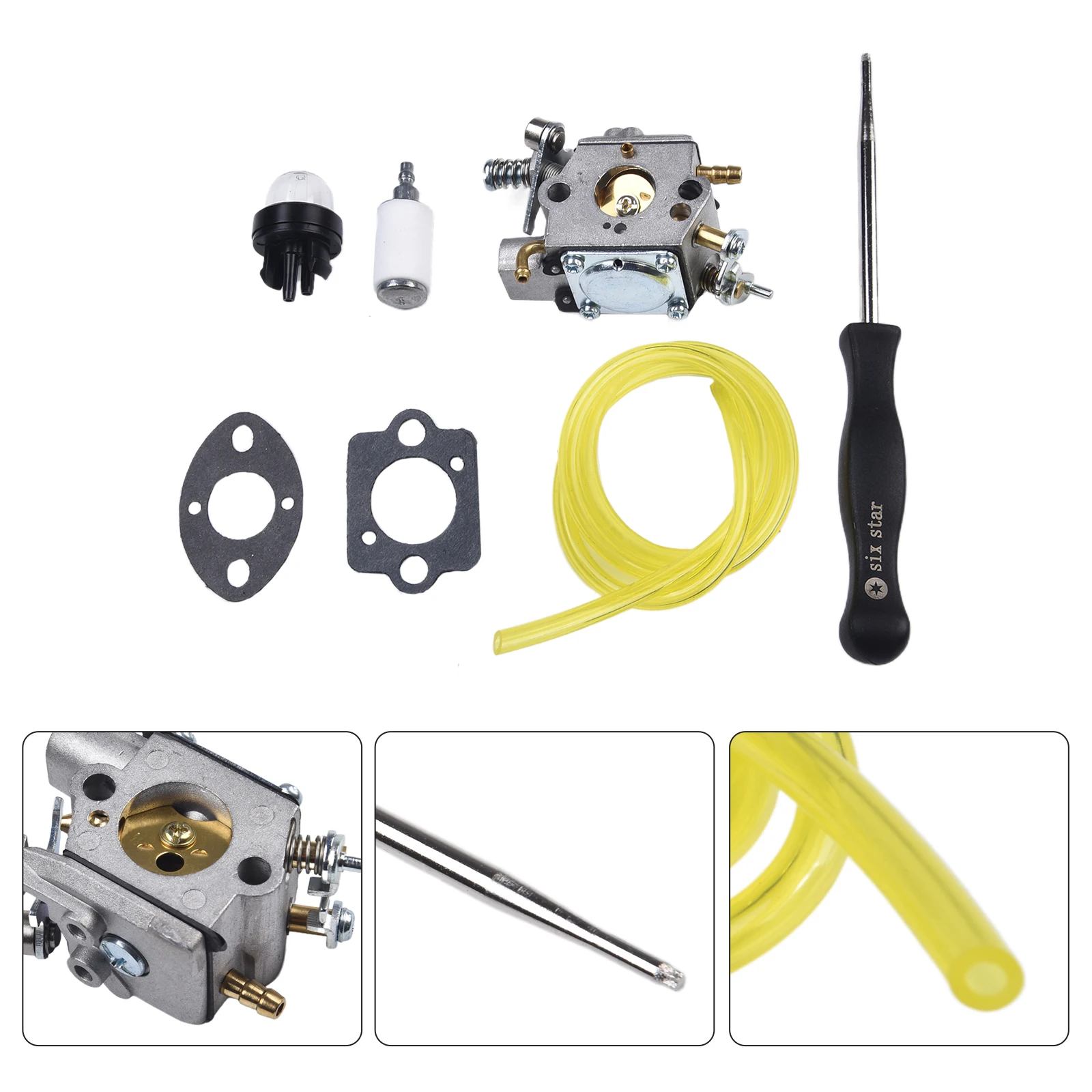 For Carburetor 584901401 Kit with Fuel Hose for Trimmer For 525L For 525LS Featuring For Primer Bulb and Gaskets