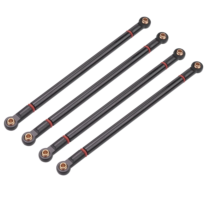 8Pcs/Lot Metal Link Rod 313MM Wheelbase Suit For Axial SCX10 1/10 RC Crawler Car Parts image 4