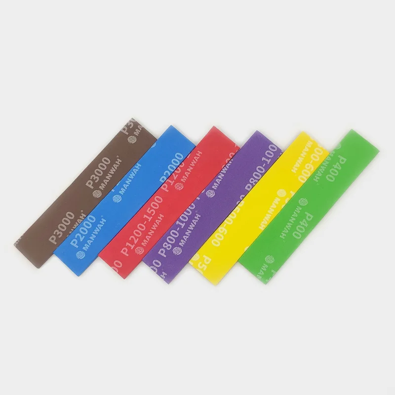 MANWAH Sandpaper sponge 3mm thicknesses Fine sand surface wet/dry High cutting power Easy to bend and clean Cutting at will