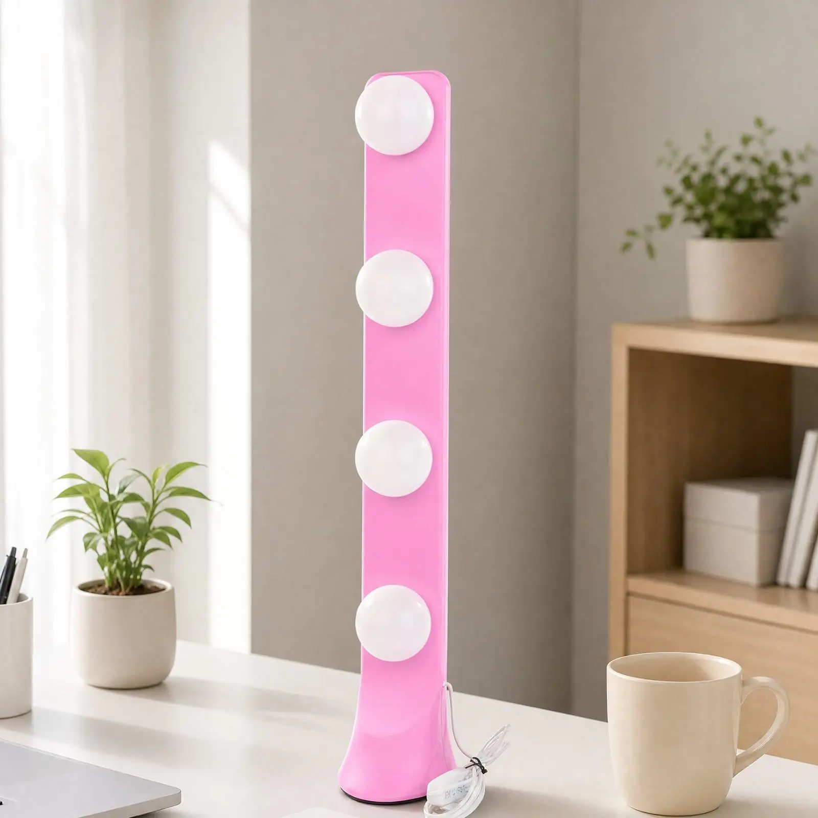 Upright LED Video Light with Base for Desktop Use for Product Shoots and Task Lighting