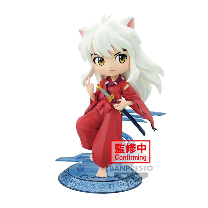 In Stock Bandai Original Anime Inuyasha Qposket Inuyasha Shippou Action Figure Model Children's Toys